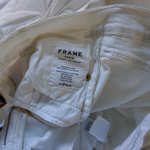 NEW Frame Le Skinny De Jeanne in Blanc Jefferson Size 26 - Picture 9 of 12
